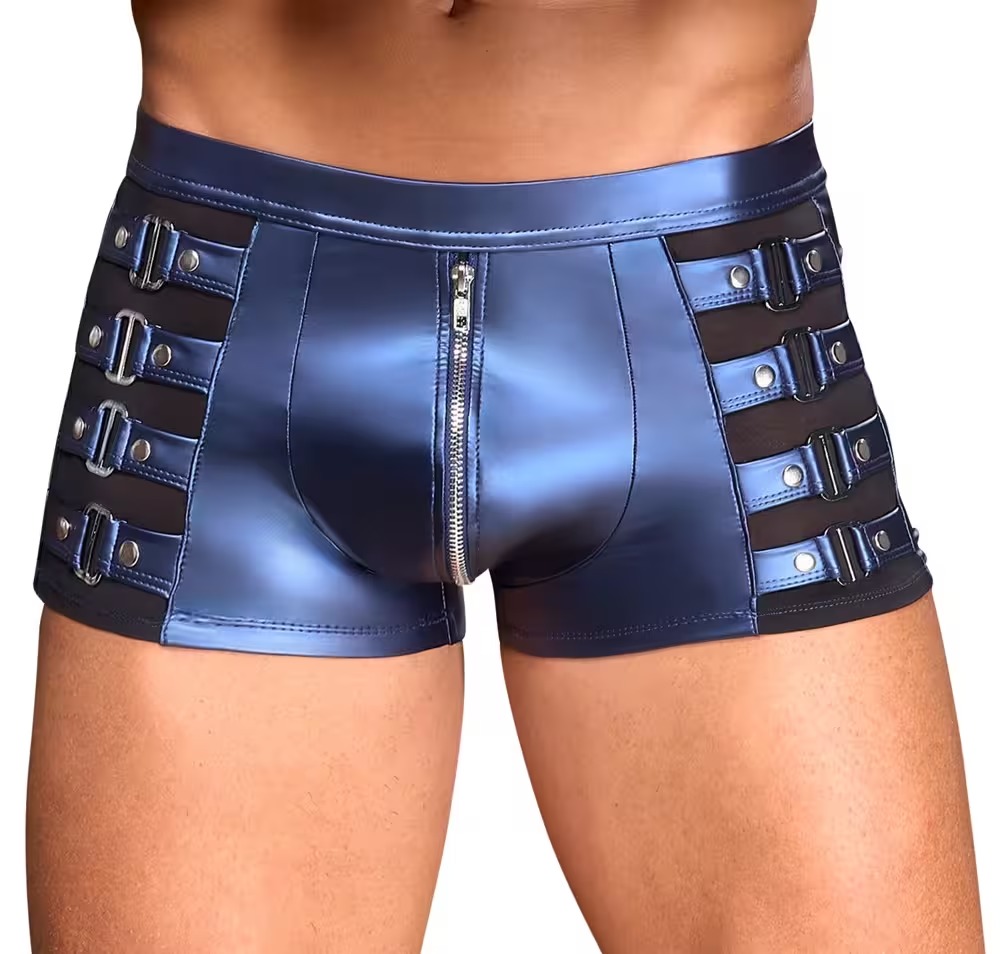 Blauwe broek met gespen S