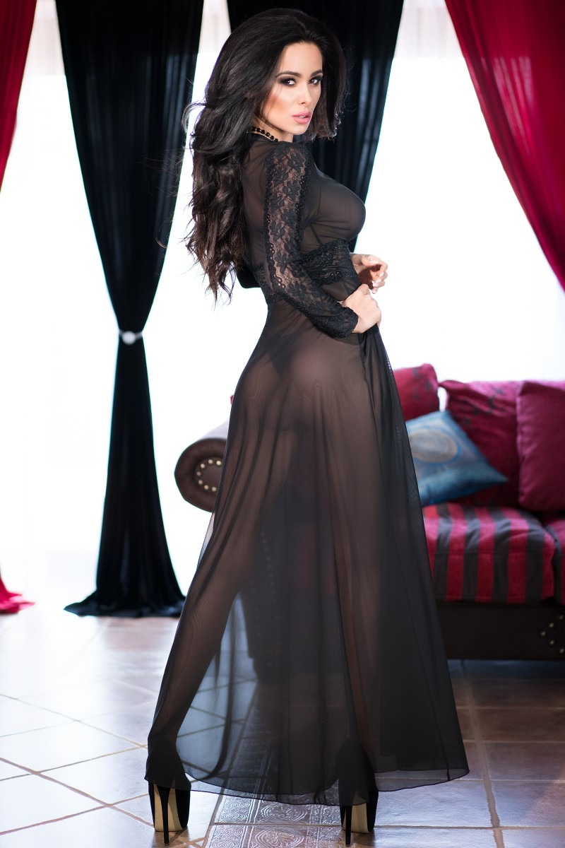 Black Slit-Front Long