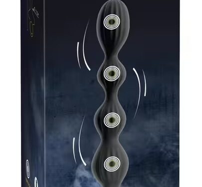 Flexible Anal Beads with Jumping Vibrations