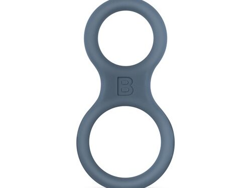 Boners Siliconen Cockring En Ballstretcher - Grijs
