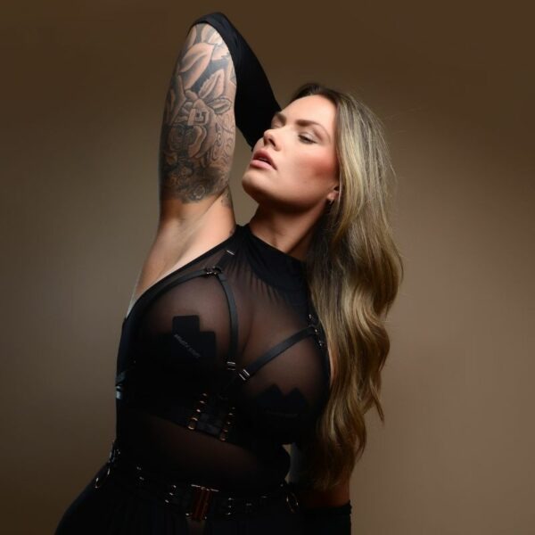 Open Bra Black/Rose Gold