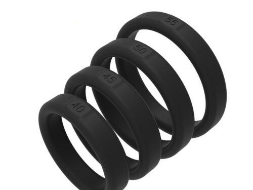 BRUTUS Flat Slick Silicone Cock ring, 45 mm