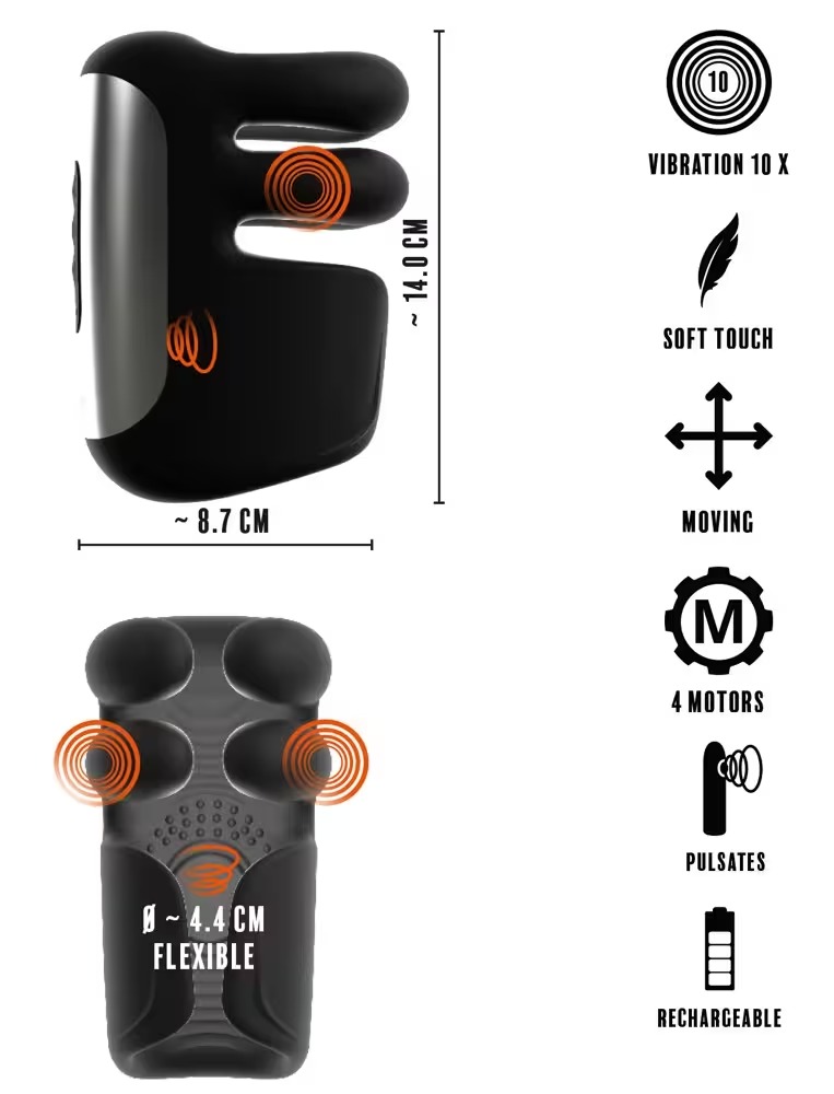 Pulsating & Vibrating Masturbator